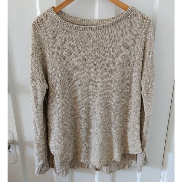 Banana Republic Petite Heather Cream Knit Sweater - Picture 1 of 4